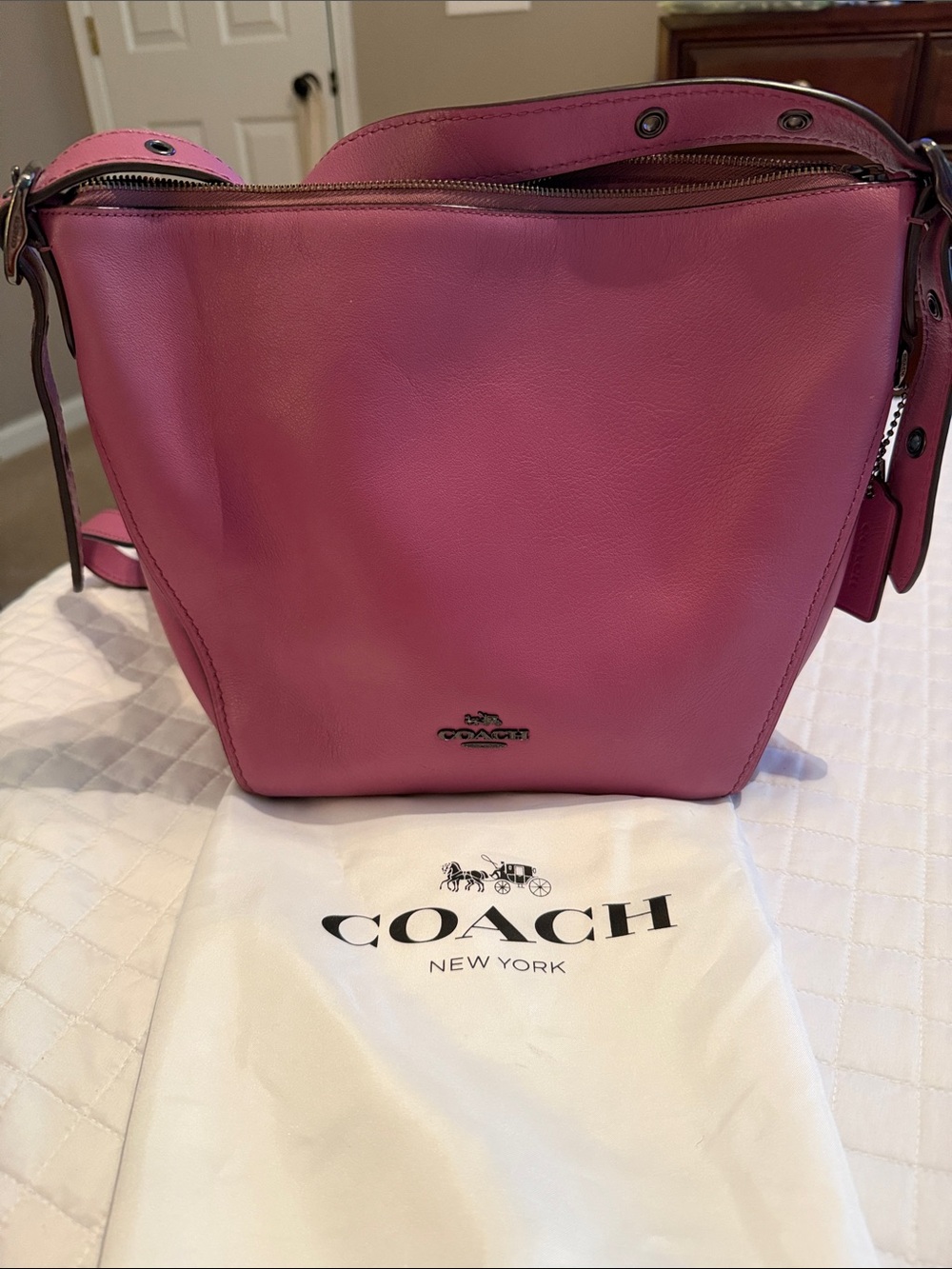 COACH Small Dufflette Duffle Hobo Bag Crossbody PRIMROSE